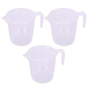 kuber industries bathroom mug  plastic bath mug  1 ltr  pack of 2  beige