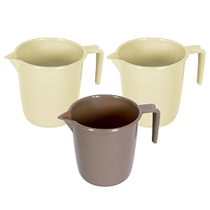 kuber industries bathroom mug  plastic bath mug for bathroom  bath mug  mug for bathroom  mug for toilet  washroom jug  111 bath mug  1 ltr  pack of 3  multi