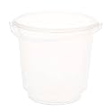 Kuber Industries Bucket | Plastic Bucket for Bathroom | Water Bucket with Lid | Balti for Bathroom | Lightweight & Portable | 18 LTR | Transparent