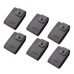 kuber industries card holder wallet for men womendebit credit card holderwallet for id visiting card buisness cardbutton closurebrown pack of 6