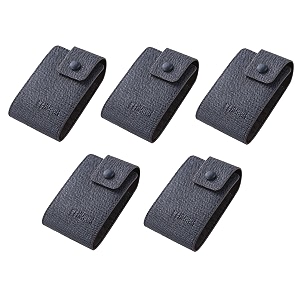 kuber industries card holder wallet for men womendebit credit card holderwallet for id visiting card buisness cardbutton closureblue pack of 5