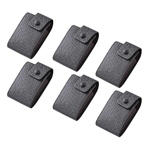 kuber industries card holder wallet for men womendebit credit card holderwallet for id visiting card buisness cardbutton closureblack pack of 6