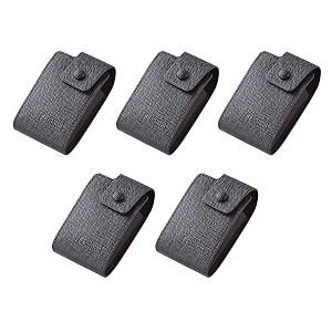 kuber industries card holder wallet for men womendebit credit card holderwallet for id visiting card buisness cardbutton closureblack pack of 5