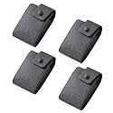 Kuber Industries Card Holder Wallet for Men Women|Debit Credit Card Holder|Wallet for Id, Visiting Card, Buisness Card|Button Closure|Black (Pack of 4)