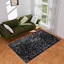 Kuber Industries Shaggy Fluffy Carpet for Living Room &amp; Bedroom | Lexus Home Decor for Floor Carpet Rug | Non-Slip Bedside Rug | 3x5 Feet | Grey