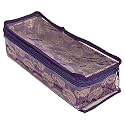 Kuber Industries Carry Design Laminated 1 Rod Box, Organizer For Bangle, Watches, Bracelets, Jewellery With Tranasparent Top (Purple)-47KM050