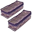 Kuber Industries Carry Design Laminated 1 Rod Box, Organizer For Bangle, Watches, Bracelets, Jewellery With Tranasparent Top (Purple)-47KM050
