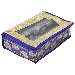 kuber industries carry design laminated 1 rod box organizer for bangle watches bracelets jewellery with tranasparent top gold-47km026