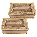 Kuber Industries Carry Design Laminated 1 Rod Box, Organizer For Bangle, Watches, Bracelets, Jewellery With Tranasparent Top (Gold)-47KM026