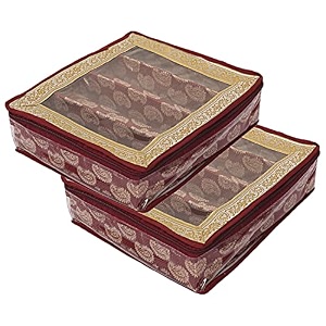 kuber industries carry design laminated 1 rod box organizer for bangle watches bracelets jewellery with tranasparent top gold-47km026