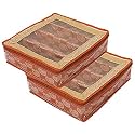 Kuber Industries Carry Design Laminated 1 Rod Box, Organizer For Bangle, Watches, Bracelets, Jewellery With Tranasparent Top (Purple)-47KM050