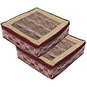 Kuber Industries Carry Design Laminated 1 Rod Box, Organizer For Bangle, Watches, Bracelets, Jewellery With Tranasparent Top (Gold)-47KM026