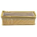 Kuber Industries Carry Design Laminated 1 Rod Box, Organizer For Bangle, Watches, Bracelets, Jewellery With Tranasparent Top (Gold)-47KM026