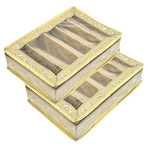 kuber industries carry design laminated 1 rod box organizer for bangle watches bracelets jewellery with tranasparent top purple-47km050