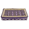 Kuber Industries Carry Design Laminated 6 Rod Box, Organizer For Bangle, Watches, Bracelets, Jewellery With Tranasparent Top (Purple)-47KM070