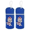 Kuber Industries Cartoon Printed Velvet Newborn Baby Feeding Bottle Cover, Pack of 2 (Blue)