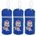 Kuber Industries Cartoon Printed Velvet Newborn Baby Feeding Bottle Cover, Pack of 3 (Blue)