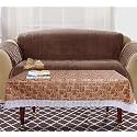 Kuber Industries Checks Print Table Cloth 4 Seater|Waterproof Center Table Cover|Table Protector for Indoor &amp; Outdoor 60x40 (Brown)