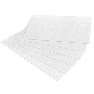 kuber industries pvc 6 piece refrigerator drawer mat set - sky blue