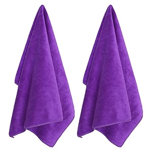 kuber industries cleaning clothsmicrofiber highly absorbent wash towels for kitchencarwindow24 x 16 inchpack of 2 assorted