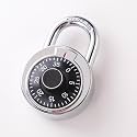Kuber Industries Combination Padlock|Keyless Luggage Lock (Black)