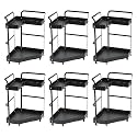 Kuber Industries 2-Layer Rotating Spice Rack|Circular Shelf For Cabinet Countertop|360-Degree Rotable Kitchen Trolley|Fruit Basket (Dark Green)