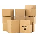 Kuber Industries Corrugated Box | 3 Ply Corrugated Packing Box | Corrugated for Shipping | Corrugated for Courier &amp; Goods Transportation | L 30 x W 23.7 x H 19.7 Inch | Pack of 20 | Brown