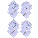 Kuber Industries Cotton 12 Piece Men's Handkerchief Set - White (CTKTC05635)