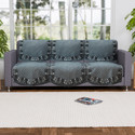 KUBER INDUSTRIES Cotton 3 Seater Sofa Floral