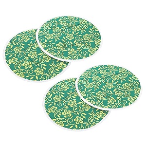 kuber industries cotton 4 pieces roti coverchapati coverroti rumals green 2 piece top amp 2 piece bottom-ctktc32560