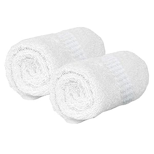 kuber industries cotton bath towel 400 gsm 2 pieces white