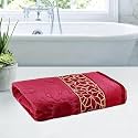 Kuber Industries 30 * 60 Inch Cotton Bath Towel for Men &amp; Women | 450 GSM Wrinkle Resistant Quick-Drying Towels for Travel | Velvet Border | Blue