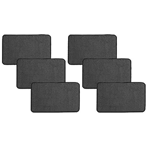 kuber industries ctktc046229 industries microfiber anti slip door mat 2234x1434grey 6 pieces