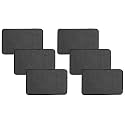 Kuber Industries CTKTC046229 Industries Microfiber Anti Slip Door Mat 22"x14"(Grey) 6 Pieces