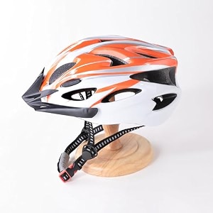 kuber industries cycling helmet with detachable visorhelmet for mountain road bike amp skatingbreathable amp adjustable bicycle helmetideal for adults and kids-pack of 2 orange amp white