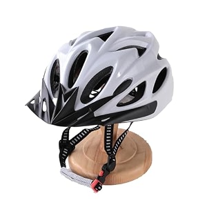 kuber industries cycling helmet with detachable visorhelmet for mountain road bike amp skatingbreathable amp adjustable bicycle helmetideal for adults and kid-pack of 3 white