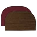 Kuber Industries D-Shape Durable Microfiber Door Mat