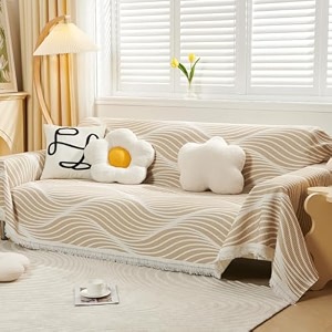 kuber industries decorative chenille sofa throwthrow for sofa bed amp couchideal for indoor amp outdoor 3470x7034 inches-pack of 3 coffee