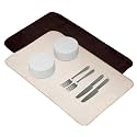 Kuber Industries Microfiber Dish Drying Mat - Kitchen Water Absorbent Mat - Embossed Self-Drying - 38x50 - Brown