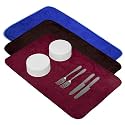 Kuber Industries Dish Dry Mat | Microfiber Dish Dry Mat for Kitchen | Kitchen Drying Mat | Reversible Mat | Kitchen Absorbent Mat | 38x50 | Blue