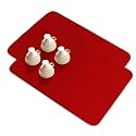 Kuber Industries Dish Dry Mat | Microfiber Drying Mat | Kitchen Drying Mat | Reversible Mat| 50x70 | Pack of 2 | Red