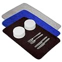 Kuber Industries Dish Dry Mat | Microfiber Dish Dry Mat for Kitchen | Kitchen Drying Mat | Reversible Mat | Kitchen Absorbent Mat | 38x50 | Blue