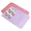 Kuber Industries Microfiber Dish Drying Mat - Reversible, Absorbent Kitchen Mat - 50x70 - Pack of 2 - Pink &amp; Light Purple