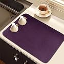 Kuber Industries Dish Dry Mat | Microfiber Drying Mat | Kitchen Drying Mat | Reversible Mat| 50x70 | Pack of 2 | Red