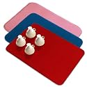 Kuber Industries Microfiber Dish Drying Mat - Reversible, Absorbent Kitchen Mat - 50x70 - Pack of 2 - Pink &amp; Maroon