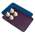 Kuber Industries Microfiber Dish Drying Mat - Reversible, Absorbent Kitchen Mat - 50x70 - Pack of 2 - Pink &amp; Maroon