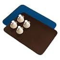 Kuber Industries Microfiber Dish Drying Mat - Reversible, Absorbent Kitchen Mat - 50x70 - Pack of 2 - Blue &amp; Brown
