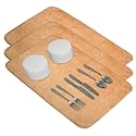 Kuber Industries Microfiber Dish Drying Mat - Kitchen Water Absorbent Mat - Embossed Self-Drying - 38x50 - Brown