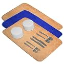 Kuber Industries Dish Dry Mat | Microfiber Dish Dry Mat for Kitchen | Kitchen Drying Mat | Reversible Mat | Kitchen Absorbent Mat | 38x50 | Blue