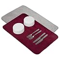 Kuber Industries Microfiber Dish Drying Mat - Kitchen Water Absorbent Mat - Embossed Self-Drying - 38x50 - Brown